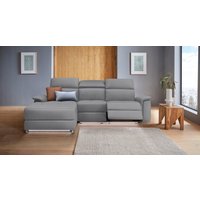 Places of Style Ecksofa "Pareli, L-Form, 259cm,m. Recamiere, Echtleder, Kunstleder, Webstoff" von Places Of Style