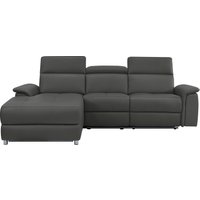 Places of Style Ecksofa "Pareli, L-Form, 259cm,m. Recamiere, Echtleder, Kunstleder, Webstoff" von Places Of Style