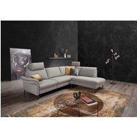 Places of Style Ecksofa "Sarsina: mit Tonnentaschen-Federkern, perfekt zum Entspannen L-Form", inklusive 2 motorischen Relaxfunktionen mit Herz-Waage-Beschlag von Places Of Style