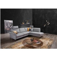 Places of Style Ecksofa "Sarsina: mit Tonnentaschen-Federkern, perfekt zum Entspannen L-Form", inklusive 2 motorischen Relaxfunktionen mit Herz-Waage-Beschlag von Places Of Style