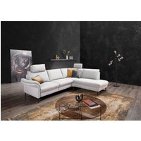 PLACES OF STYLE Ecksofa "Sarsina: mit Tonnentaschen-Federkern, perfekt zum Entspannen L-Form" inklusive 2 motorischen Relaxfunktionen mit Herz-Waage-Beschlag von Places Of Style
