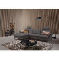 Places of Style Ecksofa "Sarsina: mit Tonnentaschen-Federkern, perfekt zum Entspannen L-Form", inklusive 1 motorischen Relaxfunktion mit Herz-Waage-Beschlag von Places Of Style