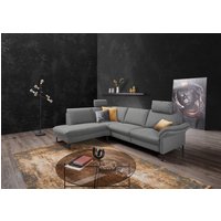 PLACES OF STYLE Ecksofa "Sarsina: mit Tonnentaschen-Federkern, perfekt zum Entspannen L-Form" inklusive 2 motorischen Relaxfunktionen mit Herz-Waage-Beschlag von Places Of Style
