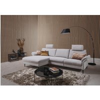 Places of Style Ecksofa "Sarsina: mit Tonnentaschen-Federkern, perfekt zum Entspannen L-Form", inklusive 1 motorischen Relaxfunktion mit Herz-Waage-Beschlag von Places Of Style