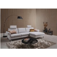 Places of Style Ecksofa "Sarsina: mit Tonnentaschen-Federkern, perfekt zum Entspannen L-Form", inklusive 1 motorischen Relaxfunktion mit Herz-Waage-Beschlag von Places Of Style