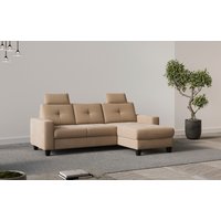 Places of Style Ecksofa "Varese", wahlweise mit Bettfunktion und Bettkasten von Places Of Style