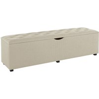 Places of Style Hockerbank "Knobbed", Hockerbank mit Stauraum, Breite 120 cm und 160 cm von Places Of Style