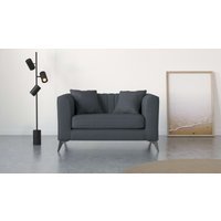 Places of Style Loveseat "MATTHEW Loungesessel, Maße B/T/H: 130/86/74 cm", incl. Zierkissen, feine Steppung im Rücken, belastbar bis 200kg von Places Of Style