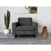 Places of Style Loveseat "Pinto 105 cm, Cord, Chenille, Lederoptik", mit Keder, Metallfüßen und auch in Cord Bezug erhältlich von Places Of Style