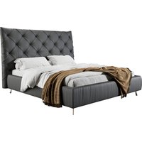 PLACES OF STYLE Polsterbett "Elloree, in 4 Breiten, hinten mit Originalstoff bezogen, auch in Leder" Kopfteilhöhe 143cm, belastbar bis 280 kg, auch in Überlänge 220cm von Places Of Style