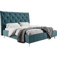 PLACES OF STYLE Polsterbett "Elloree, in 4 Breiten, hinten mit Originalstoff bezogen, auch in Leder" Kopfteilhöhe 143cm, belastbar bis 280 kg, auch in Überlänge 220cm von Places Of Style