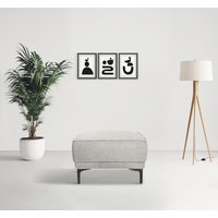 Places of Style Polsterhocker "Oland", passend zur Serie OLAND von Places Of Style