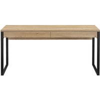 Places of Style Schreibtisch "Moid, Computertisch im modernen Design,", Breite 120/140/160 cm, mit Metallbeinen & Schublade von Places Of Style