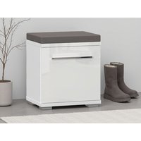Places of Style Schuhbank "Piano, Sitzbank inkl. Polsterkissen", (H/B/T): 53/46/35cm), UV lackiert, hochglänzend, Soft-Close Funktion von Places Of Style