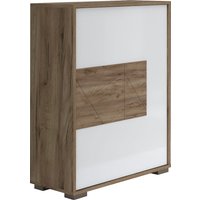 Places of Style Schuhschrank "Stela", (H/B/T): 94,1/62,4/35,7cm), mit Push-to-open-Funktion und weiss UV-lackierte Front von Places Of Style