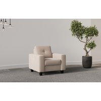 Places of Style Sessel "Varese", Kreuznaht in beige von Places Of Style