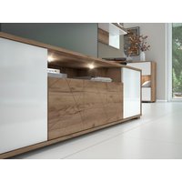 Places of Style TV-Board "Stela", (H/B/T): 48,4/180/46,5cm), mit Push-to-open und Soft-Close-Funktion, Hochglanz UV-lackiert von Places Of Style