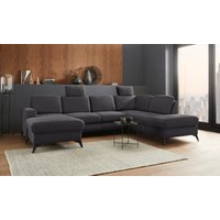 Places of Style Wohnlandschaft "Lolland U-Form", Wahlweise mit Bettfunktion und Stauraum, auch mit abwischbarem Bezug Places of Style Wohnlandschaft "Lolland U-Form", Wahlweise mit Bettfunktion und Stauraum, auch mit abwischbarem Bezug von Places Of Style