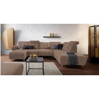 Places of Style Wohnlandschaft "Manhattan U-Form", 2 Sitze mit elektrischer Relaxfunktion, verstellbare Armlehnen von Places Of Style