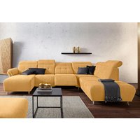 Places of Style Wohnlandschaft "Manhattan U-Form", 2 Sitze mit elektrischer Relaxfunktion, verstellbare Armlehnen von Places Of Style