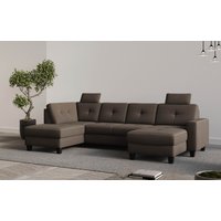 Places of Style Wohnlandschaft "Varese", Kreuznaht in beige von Places Of Style