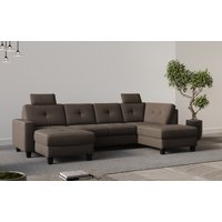 Places of Style Wohnlandschaft "Varese", Kreuznaht in beige von Places Of Style