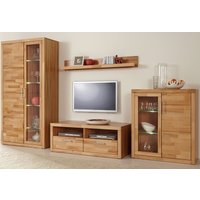 Home affaire Wohnwand "Logo,Fronten Massivholz,Korpus Holzwekstoff,viel Stauraum" Set, 4 Stk. tlg. von home affaire