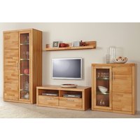 Home affaire Wohnwand "Logo,Fronten Massivholz,Korpus Holzwekstoff,viel Stauraum" Set, 4 Stk. tlg. von home affaire