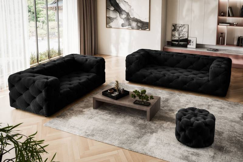 Places of Style 2-Sitzer FOLLINA, 2-Sitzer Sofa mit klassischer Chesterfield-Knopfheftung von Places of Style