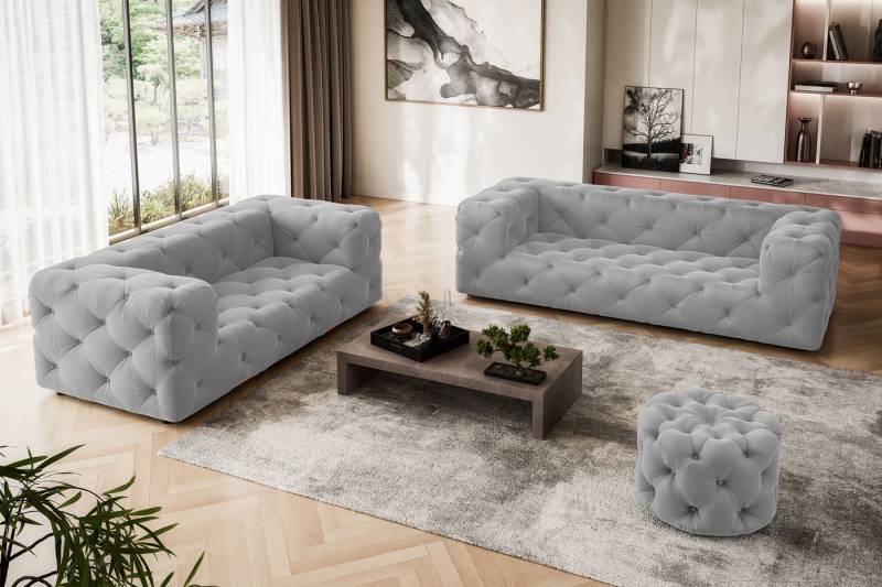 Places of Style 2-Sitzer FOLLINA, 2-Sitzer Sofa mit klassischer Chesterfield-Knopfheftung von Places of Style