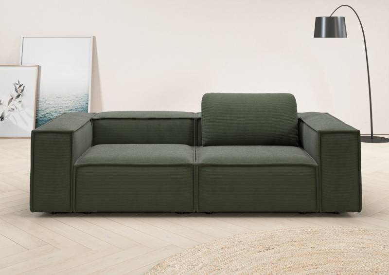 Places of Style 2-Sitzer Watertown, modernes Sofa 246 cm breit, auch in Feincord, stilvolles Sofa für 2 Personen mit extra breiter Sitzfläche von Places of Style