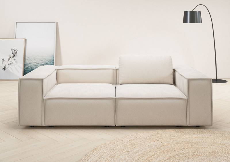 Places of Style 2-Sitzer Watertown, modernes Sofa 246 cm breit, auch in Feincord, stilvolles Sofa für 2 Personen mit extra breiter Sitzfläche von Places of Style