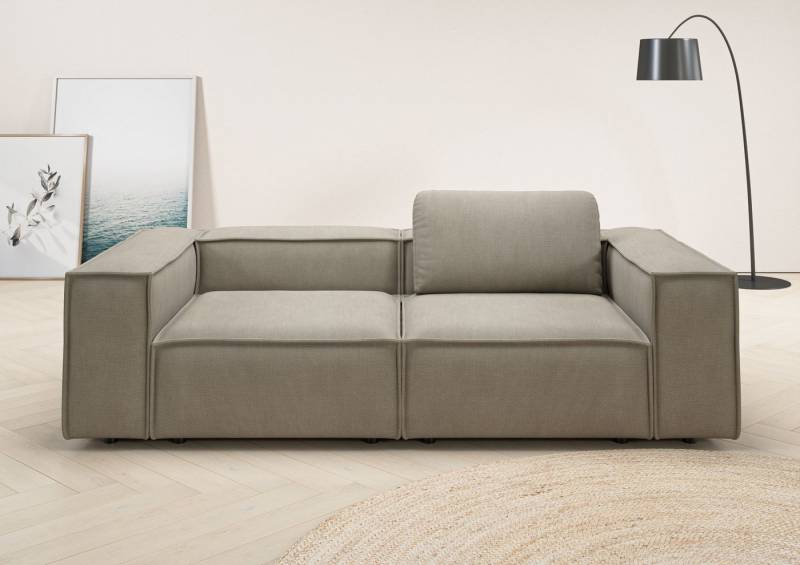 Places of Style 2-Sitzer Watertown, modernes Sofa 246 cm breit, auch in Feincord, stilvolles Sofa für 2 Personen mit extra breiter Sitzfläche von Places of Style