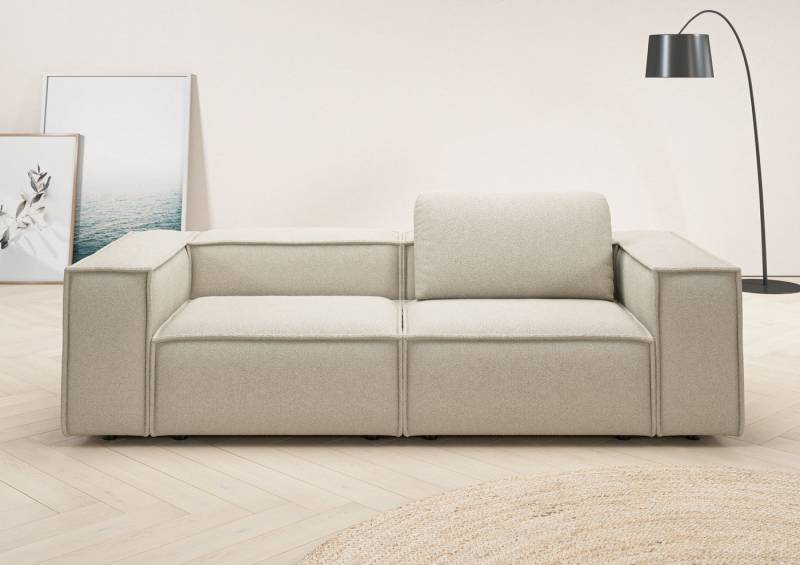 Places of Style 2-Sitzer Watertown, modernes Sofa 246 cm breit, auch in Feincord, stilvolles Sofa für 2 Personen mit extra breiter Sitzfläche von Places of Style