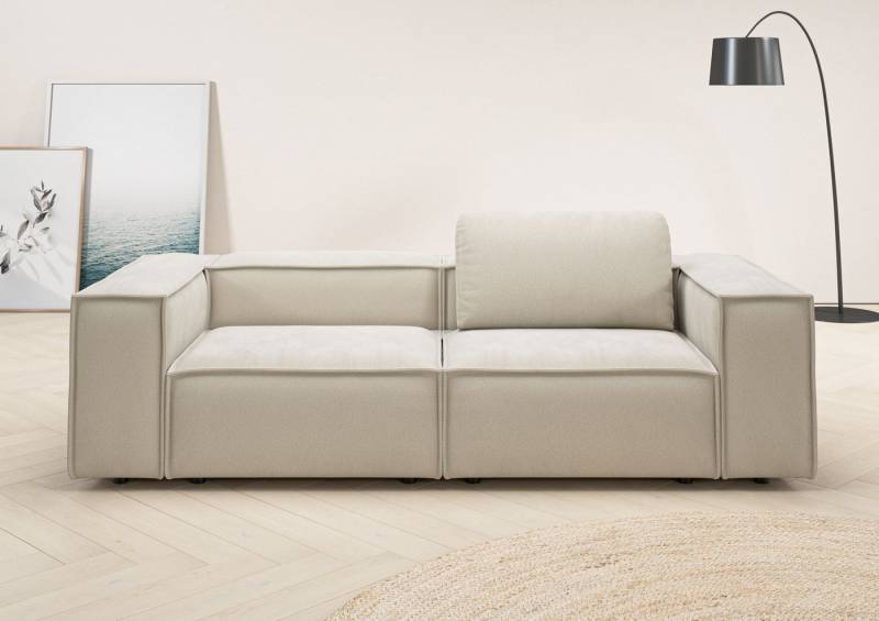 Places of Style 2-Sitzer Watertown, modernes Sofa 246 cm breit, auch in Feincord, stilvolles Sofa für 2 Personen mit extra breiter Sitzfläche von Places of Style