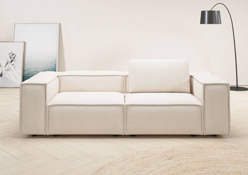 Places of Style 2-Sitzer Watertown, modernes Sofa 246 cm breit, auch in Feincord, stilvolles Sofa für 2 Personen mit extra breiter Sitzfläche von Places of Style
