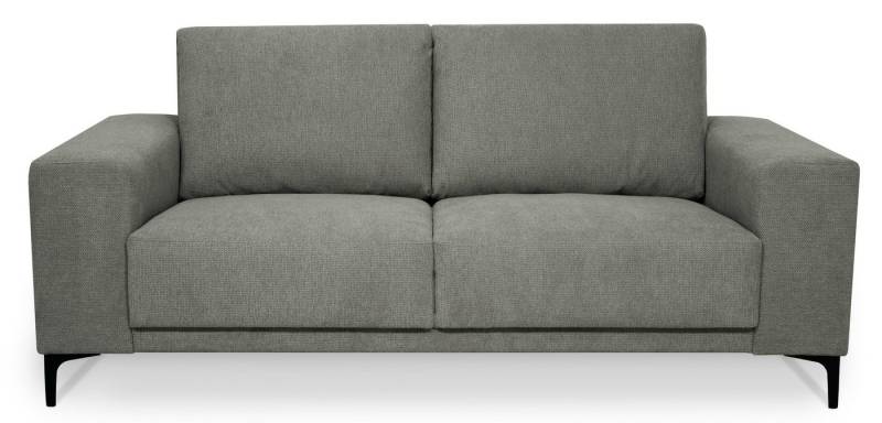 Places of Style 2-Sitzer Xander, Breite 164 cm, Webstoff, Soft-Touch Chenille, schwarze Metallfüße von Places of Style