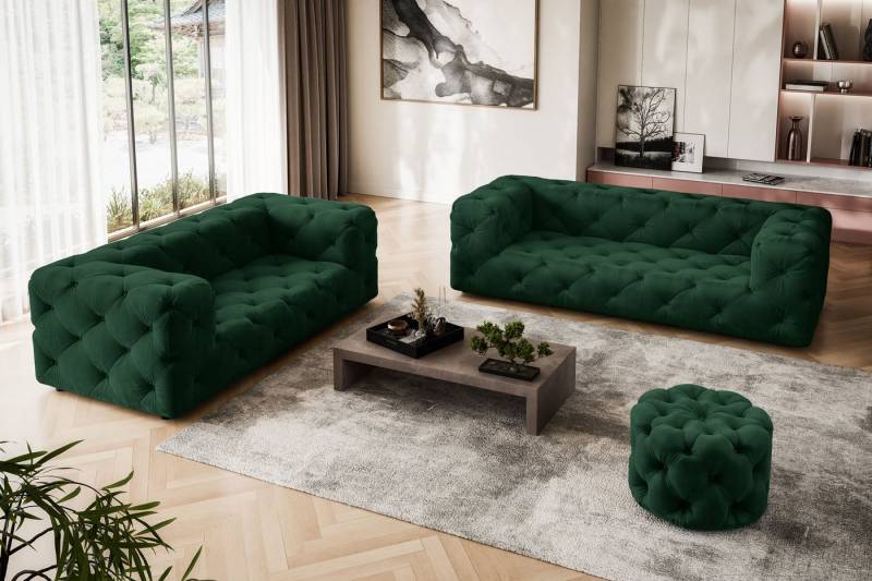 Places of Style 3-Sitzer FOLLINA, 3-Sitzer Sofa mit klassischer Chesterfield-Knopfheftung von Places of Style