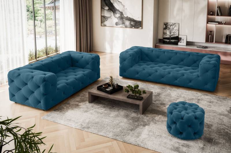Places of Style 3-Sitzer FOLLINA, 3-Sitzer Sofa mit klassischer Chesterfield-Knopfheftung von Places of Style