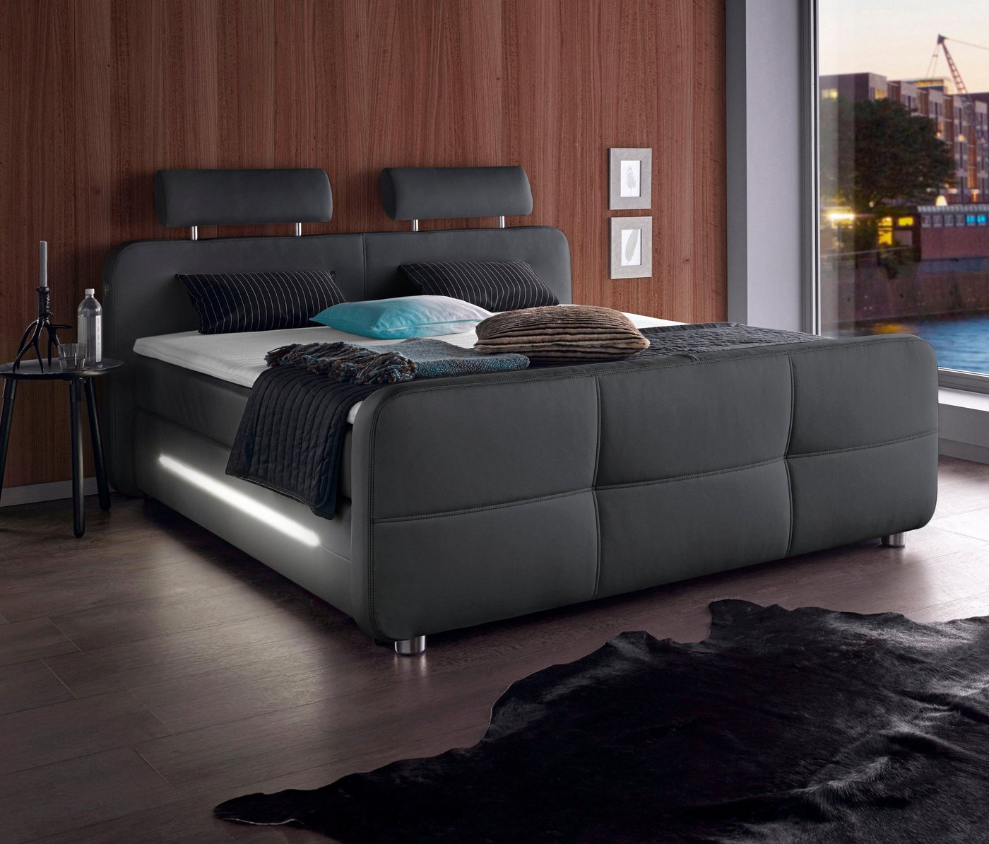 Jockenhöfer Gruppe Boxspringbett Gina, inkl. Topper und LED-Beleuchtung, erhältlich in der Größe 180x200cm Jockenhöfer Gruppe Boxspringbett Gina, inkl. Topper und LED-Beleuchtung, erhältlich in der Größe 180x200cm von Jockenhöfer Gruppe