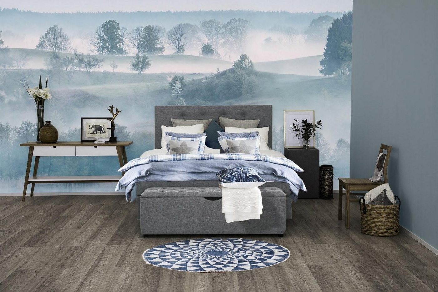 Places of Style Boxspringbett Nordica, inkl. Topper, auch in Überlänge 200/220 cm von Places of Style