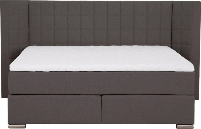 Places of Style Boxspringbett Piazza, mit Steppung und Kopfteil mit seitlichen Flügeln von Places of Style