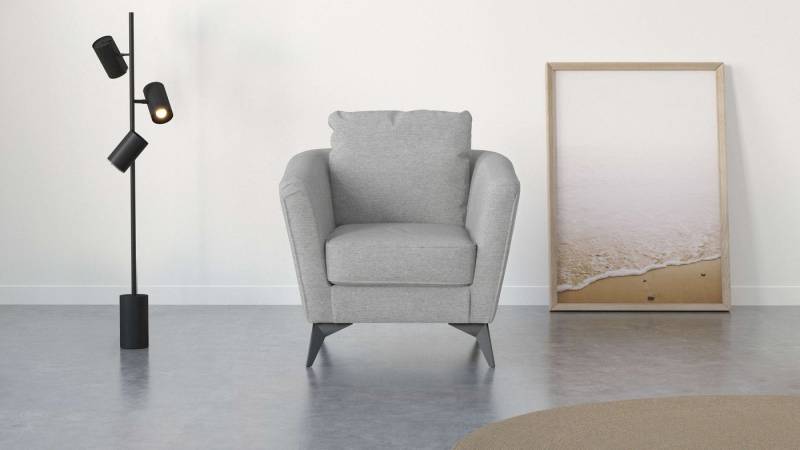 Places of Style Cocktailsessel MATTHEW Sessel, Maße B/T/H: 83/85/88 cm, modern, mit Rückenkissen von Places of Style
