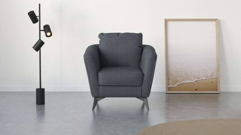 Places of Style Cocktailsessel MATTHEW Sessel, Maße B/T/H: 83/85/88 cm, modern, mit Rückenkissen von Places of Style