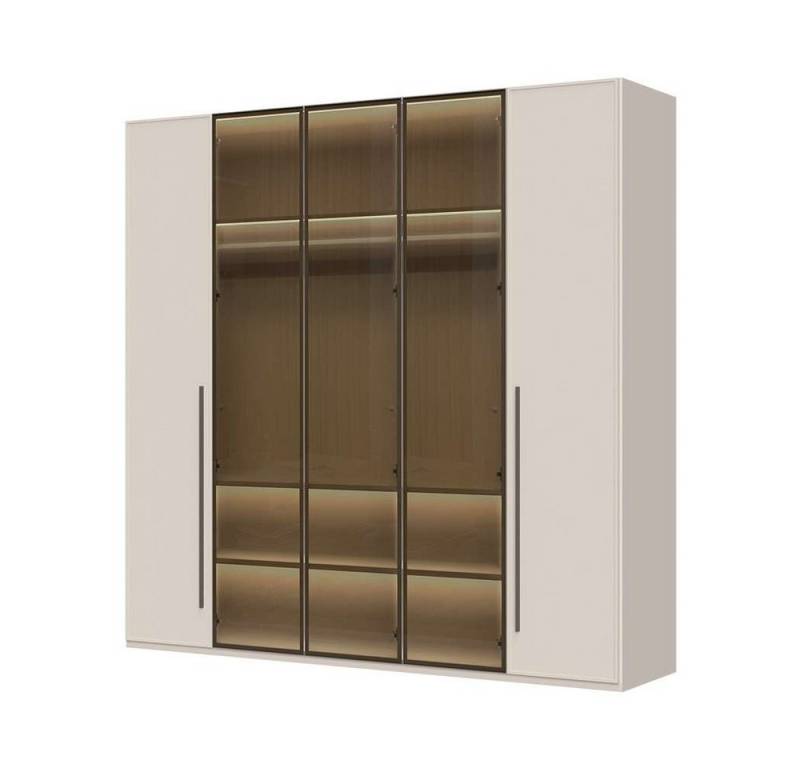 Places of Style Drehtürenschrank Opera Parsol-Glastüren, LED-Innenbeleuchtung, mit und ohne Kranz Glastüren, UV-Lack, LED-Innenbeleuchtung, Soft-Close-Funktion von Places of Style