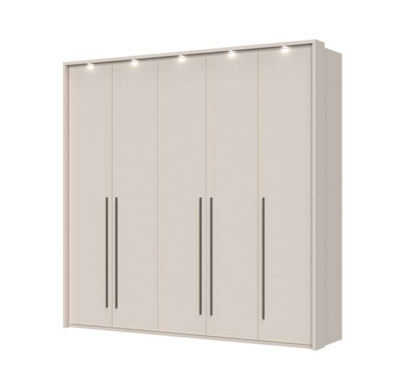 Places of Style Drehtürenschrank Opera mit oder ohne Kranz inkl. LED-Bel.,B 227,272,317 oder 362 cm UV lackiert, Soft Close Funktion, Höhenverstellbare Füße von Places of Style