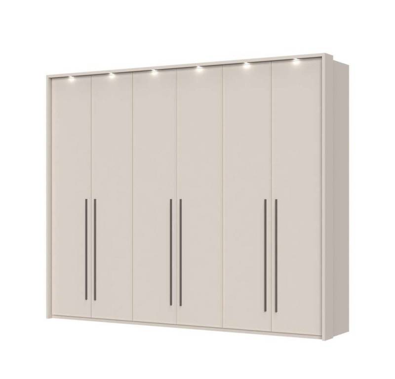 Places of Style Drehtürenschrank Opera mit oder ohne Kranz inkl. LED-Bel.,B 227,272,317 oder 362 cm UV lackiert, Soft Close Funktion, Höhenverstellbare Füße von Places of Style