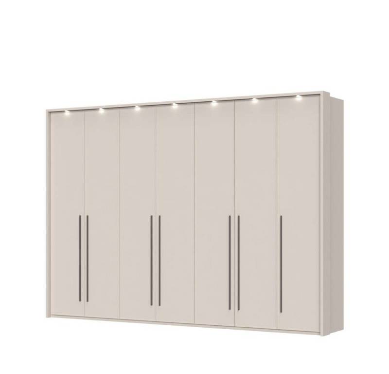 Places of Style Drehtürenschrank Opera mit oder ohne Kranz inkl. LED-Bel.,B 227,272,317 oder 362 cm UV lackiert, Soft Close Funktion, Höhenverstellbare Füße von Places of Style
