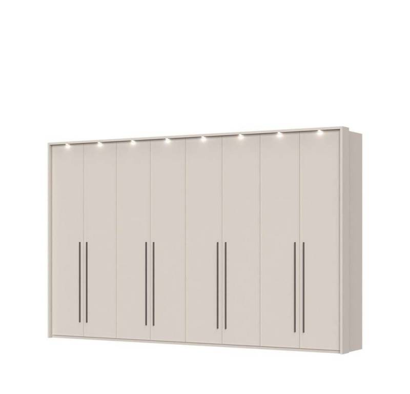 Places of Style Drehtürenschrank Opera mit oder ohne Kranz inkl. LED-Bel.,B 227,272,317 oder 362 cm UV lackiert, Soft Close Funktion, Höhenverstellbare Füße von Places of Style