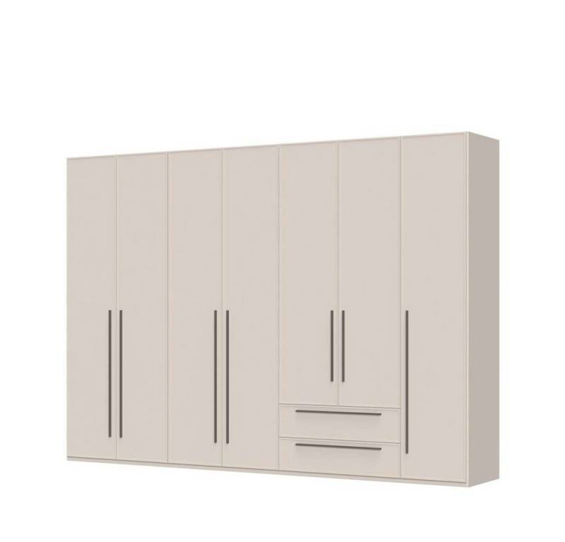 Places of Style Drehtürenschrank Opera mit oder ohne Kranz inkl. LED-Bel.,B 227,272,317 oder 362 cm UV lackiert, Soft Close Funktion, Höhenverstellbare Füße von Places of Style